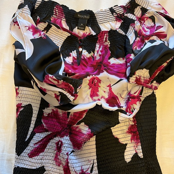 Vintage WHBM off the shoulder blouse size M - Picture 7 of 10